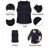 Men's Zipper Neoprene Sauna Vest