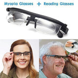 FOCUS ADJUSTABLE EYEGLASSES -3 TO +6 DIOPTERS MYOPIA GLASSES READING GLASSES