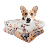 Comfortably Soft Pet Cloth Paw Print Blanket-TrendyVibes.CO