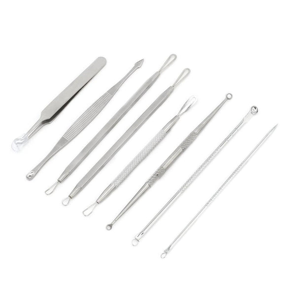 6/8 Pcs Blackhead Comedone Acne Extractor Removal Needles Tool Kit