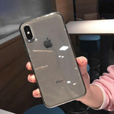 Anti-shock Frame Clear Transparent iPhone Case-TrendyVibes.CO
