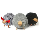 Felt Sheep Shape Anti Slip Coaster-TrendyVibes.CO