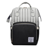 Inspire Uplift black stripe Mummy Diaper Backpack