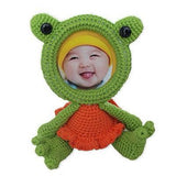 Inspire Uplift Knitted Animals Photo Frame Frog Crochet Animals Photo Frame