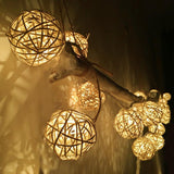 Inspire Uplift Lights 3CM White / Warm White Gold Ball LED String