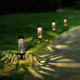 Inspire Uplift Moroccan Tower Solar Lanterns Black-Set of 4 Moroccan Tower Solar Lanterns