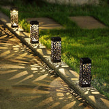 Inspire Uplift Moroccan Tower Solar Lanterns Black-Set of 4 Moroccan Tower Solar Lanterns