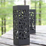 Inspire Uplift Moroccan Tower Solar Lanterns Black (Set of 4) Moroccan Tower Solar Lanterns