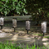 Inspire Uplift Moroccan Tower Solar Lanterns Black (Set of 4) Moroccan Tower Solar Lanterns