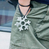 Inspire Uplift Snowflake Keychain Multitool Snowflake Keychain Multitool