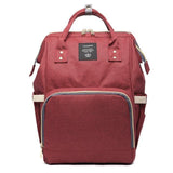 Inspire Uplift Wine Red Mummy Diaper Backpack