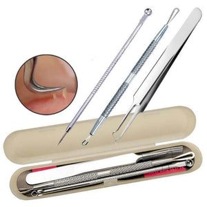 3Pc Acne Removal Needle Stainless Steel  Blackhead Remover