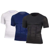 Men's Seamless Body Shaper Compression Elastic Shapewear Slimming Shirt