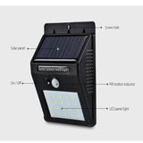 Solar Power PIR Motion Sensor Wall Light-TrendyVibes.CO