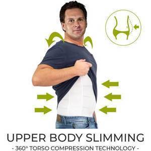 Men's Seamless Body Shaper Compression Elastic Shapewear Slimming Shirt