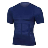 Men's Seamless Body Shaper Compression Elastic Shapewear Slimming Shirt